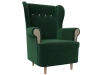 Кресло Торин Велюр 78x74x104 зеленый/бежевый