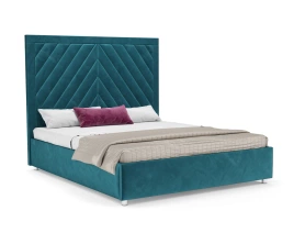 Кровать Мишель с подъемным механизмом 160х190 сине-зеленый
