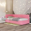 Кровать Юлия 90х200 розовый