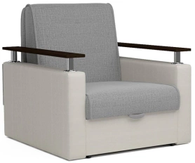 Кресло-кровать Шарк 83х95х95 белый/серый