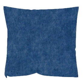 Декоративная подушка микровельвет 40х40 синий