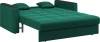 Диван-кровать Неаполь 1.8 изумрудный/накладка венге 221х107х90 (без декор. подушек)