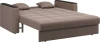 Диван-кровать Неаполь 1.8 коричневый/накладка венге 221х107х90 (без декор. подушек)