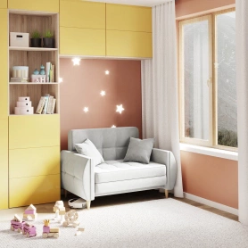 Диван-кровать Этро Люкс светло-серый 100х200