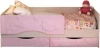 Детская кровать Алиса 80х160 белфорт/розовый