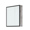 Шкаф-зеркало Айрон 60х15х70 Антик/Черный