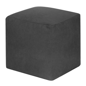 Пуфик Куб 40х40х40 велюр темно-серый
