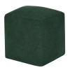 Пуфик Куб 40х40х40 велюр зеленый