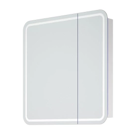 Шкаф-зеркало LED Алабама 80х15х80 Белый