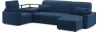 Диван-кровать угловой со столиком MOON FAMILY 018 левый с пружинным блоком Синий 315х183х90