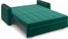 Диван-кровать Ницца 1.6 изумрудный/накладка венге 200х103х90