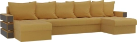П-образный диван Венеция Микровельвет 300х150х85 Желтый