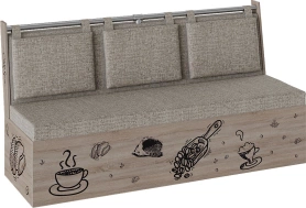 Кухонный диван Роденго 150х59х88 сонома-трюфель/бежевый