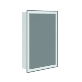 Шкаф-зеркало LED Толедо 60х15х75 Белый