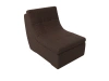 Модуль-кресло для дивана Холидей Рогожка 70х99х94 Коричневый (без декор. подушек)