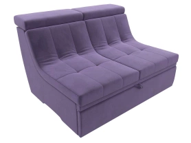 Модуль для дивана Холидей Люкс Велюр 141х115х91 Фиолетовый (без декор. подушек)