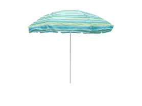 Зонт WRU053/1 2,4м бирюзовая полоска/плотная ткань