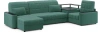 Диван-кровать угловой со столиком MOON FAMILY 018 правый с пружинным блоком Зеленый 315х183х90