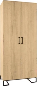 Шкаф 2-х дверный без зеркал Loft 100х60х230 Дуб Натур