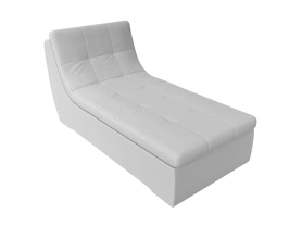 Модуль-канапе для дивана Холидей Экокожа 70х167х95 Белый (без декор. подушек)