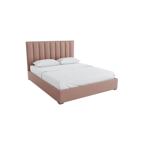 Кровать Модена 160х200 c подъемным механизмом и бельевым ящиком розовый