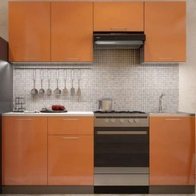 Кухня София 2,1м Оранжевый металлик