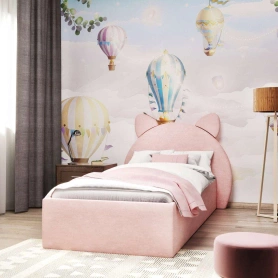 Кровать Китти (Hello Kitty) с подъемным механизмом 90х200 розовый