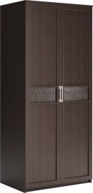 Шкаф 2x-дверный Кэт-4 97х59х220 Венге/Кайман темный