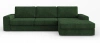 Диван угловой Lagom 305х172х94 темно-зеленый правый (без декор. подушек)