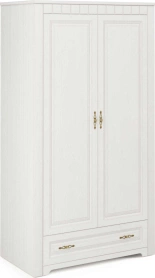 Шкаф Прованс бодега белая платина премиум 2 двери 107х59х197