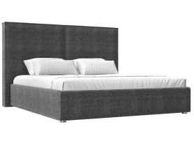 Кровать Аура 160x200 Рогожка Серый