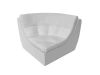 Угловой модуль для дивана Холидей Экокожа 97х97х94 Белый (без декор. подушек)