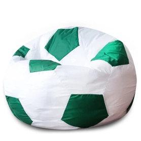 Кресло Мяч Бело-Зеленый Оксфорд 100х100х40